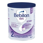 Bebilon Pepti Syneo 2, żywność specjalnego przeznaczenia medycznego dla dzieci i niemowląt powyżej 6. miesiąca życia, 400 g