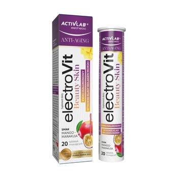 ActivLab ElectroVit Beauty Skin, tabletki musujące, smak mango-marakuja, 20 szt.