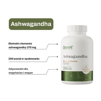 OstroVit Ashwagandha, tabletki, 200 szt.