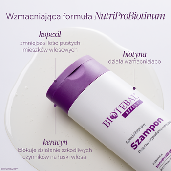 Biotebal Effect, specjalistyczny szampon przeciw wypadaniu włosów, 200 ml