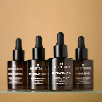 Orientana Ashwagandha, serum-ampułka odmłodzenie, 30 ml