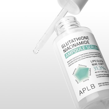 APLB Glutathione Niacinamide Ampoule, serum rozjaśniające do twarzy z glutationem i niacynamidem, 40 ml