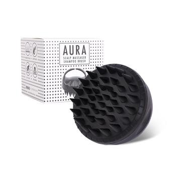 Sister Young, szczotka do mycia i masażu głowy Aura Black, 1 szt.