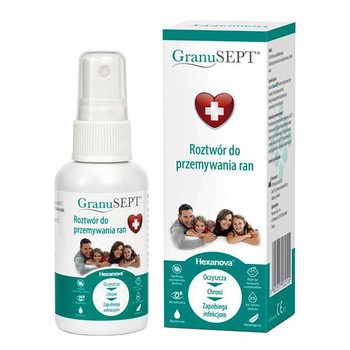 GranuSEPT, roztwór do przemywania ran, 60 ml