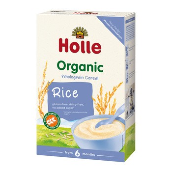 Holle Bio, kaszka ryżowa pełnoziarnista, 4 m+, 250 g