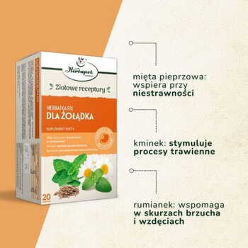 Herbatka Dla żołądka, fix, saszetki, 2 g, 20 szt. (Herbapol Kraków)
