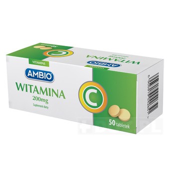 Ambio Witamina C, 200 mg, tabletki, 50 szt.