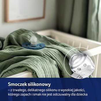 Canpol Lovi, smoczek uspokajający silikonowy, dynamiczny, Jungle, boy, 0-3m, 2 szt.