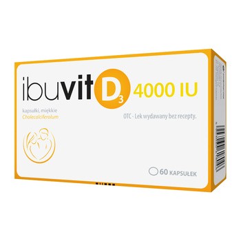 Ibuvit D3 4000 IU, 4000 IU, kapsułki miękkie, 60 szt.