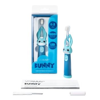 Vitammy Bunny, szczoteczka soniczna do zębów dla dzieci 0 - 3 lat, blue/niebieska, 1 szt.