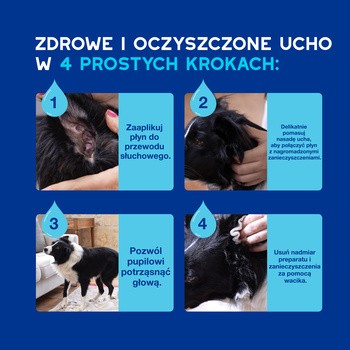 Douxo Spa Dewaxing Ear Cleaner, preparat do czyszczenia uszu dla psów i kotów, 120 ml