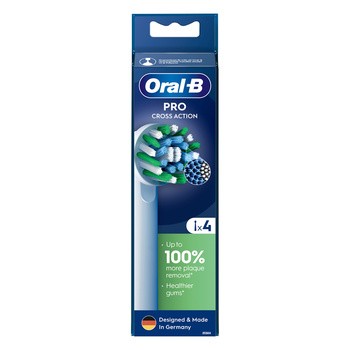 Oral-B, Cross Action, końcówki wymienne, 4 szt.