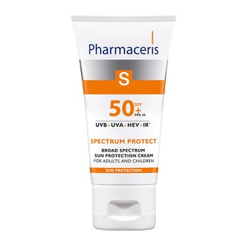Pharmaceris S, krem o szerokopasmowej ochronie przed słońcem dla dzieci i dorosłych SPF 50+, 50 ml