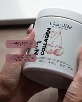 Lab One Collagen, proszek, smak wiśniowy, 198 g