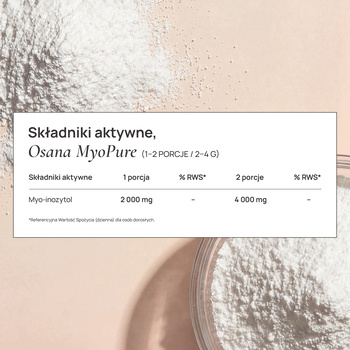 Osana MyoPure Myo-Inositol, proszek, 120 g
