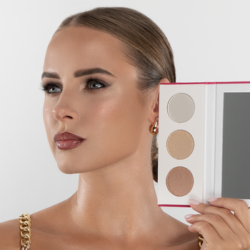 Ibra, paleta rozświetlaczy Glow Trio, 1 szt.