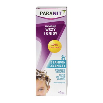 Paranit, szampon leczniczy likwidujący wszy i gnidy, 100 ml