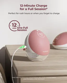 Momcozy M9, podwójny laktator, kolor czerwony, 1 szt.