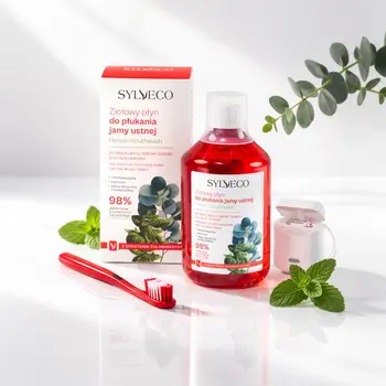 Sylveco, ziołowy płyn do płukania jamy ustnej z chlorheksydyną, 500 ml