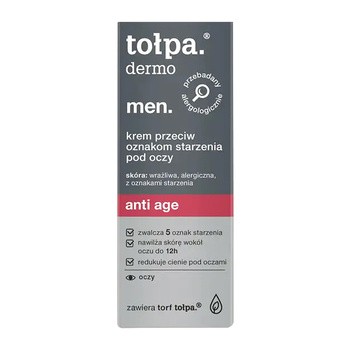 Tołpa dermo men, antiage krem przeciw oznakom starzenia pod oczy, 10 ml