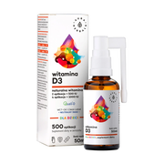 Aura Herbals, Witamina D3 dla dzieci, MCT, aerozol, 50 ml