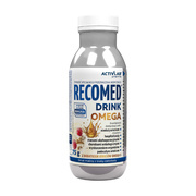 RecoMed Drink Omega, proszek, smak malina z białą czekoladą, 75 g