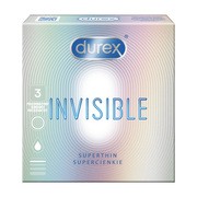 alt Durex Invisible, prezerwatywy dla większej bliskości, 3 szt.