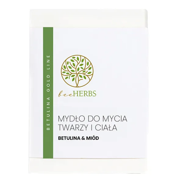 Мыло для лица и тела BeeHerbs, бетулин и мёд, успокаивающее, 100 г