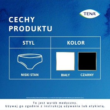 Tena Silhouette Plus, majtki chłonne, White, rozmiar M, 12 szt.