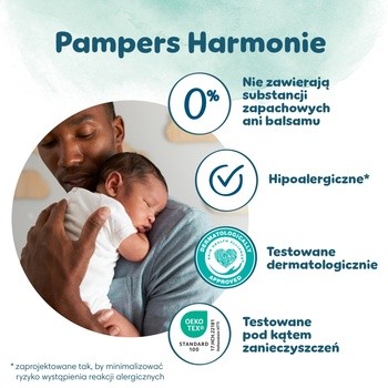 Pampers Harmonie 4, (9-14 kg), pieluszki jednorazowe, 174 szt.