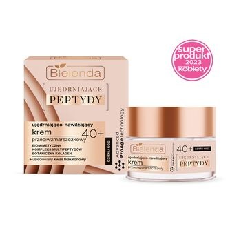 Bielenda Ujędrniające Peptydy, ujędrniająco-nawilżający krem przeciwzmarszczkowy, 40+, 50 ml