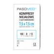 Pasomed, kompresy gazowe niejałowe, 13-nitkowe, 8-warstwowe, 7,5 cm x 7,5 cm, 100 szt.