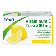 Vitaminum C Teva, 200 mg, tabletki powlekane, 50 szt.