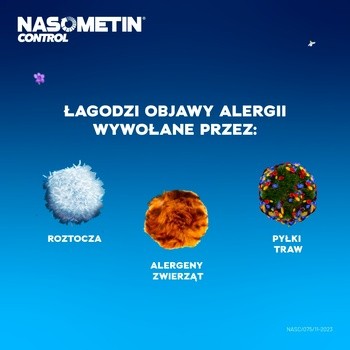 Nasometin Control, 50 mcg/dawkę, aerozol do nosa na alergię, 120 dawek