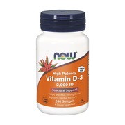 Now Foods, Vitamin D-3, 2000 IU, kapsułki, 240 szt.
