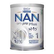 alt Nestle Nan Optipro Plus 1 HM-O, mleko początkowe dla niemowląt od urodzenia, 800 g