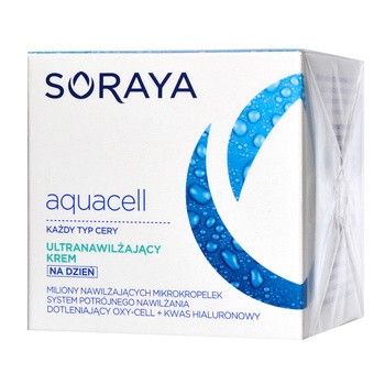 Soraya Aquacell, ultranawilżający krem na dzień, 50 ml