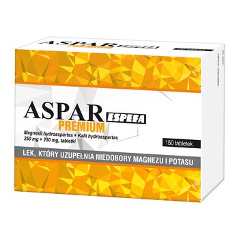 Aspar Espefa Premium, 250 mg + 250 mg, tabletki, 150 szt