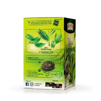 Big-Active, Zielona herbata w torebkach, Pure Green, 30 g (1,5 g x 20 szt.)