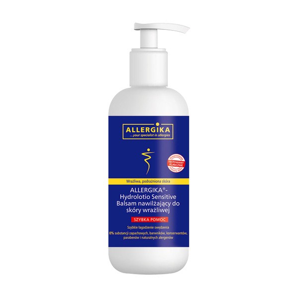 Allergika Allergika Hydrolotio Sensitive, Lotion feuchtigkeitsspendend für empfindliche Haut, 500 ml — Inhaltsstoffe und Bewertung