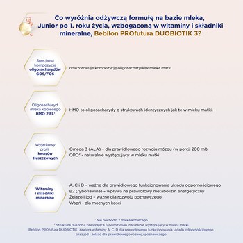 Bebilon PROfutura DUOBIOTIK 3, formuła na bazie mleka po 1. roku życia, 800 g
