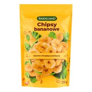 Bakalland, chipsy bananowe, 200 g        