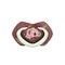 Canpol Babies, smoczek silikonowy symetryczny, light touch, Sleepy Koala, pink, 0-6 m, 2 szt.