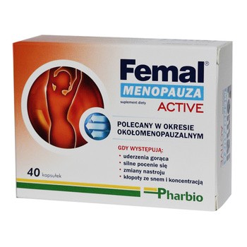 Femal Active Menopauza, kapsułki, 40 szt. Data ważności 31.08.2016r.