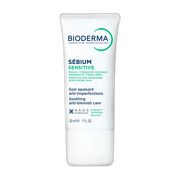 Bioderma Sebium Sensitive, łagodzący krem wspomagający leczenie skóry trądzikowej, 30 ml