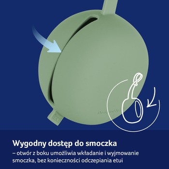 Lovi, silikonowe etui na smoczek, Pistachio, 1 szt.