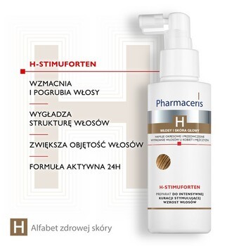 Zestaw Pharmaceris H, specjalistyczny szampon stymulujący wzrost włosów, 250 ml + preparat do intensywnej kuracji stymulującej wzrost włosów, 125 ml