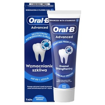 Oral-B Advanced Enamel Strengthening, pasta do zębów, Czysta mięta, 75 ml