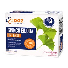 DOZ Product Ginkgo Biloba Intense, kapsułki twarde, 60 szt.