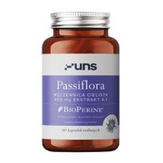 Uns Passiflora Męczennica cielista+Bioperine, kapsułki, 60 szt.